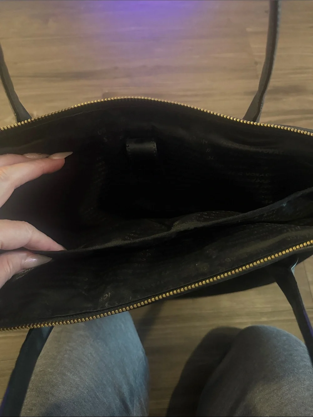 kate spade Black Structured Laptop Tote